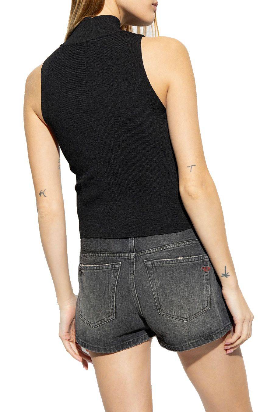 DIESEL  Top Nero in Cotone Diesel da Donna - A13020 0DLAX9XX Spedizione Gratuita