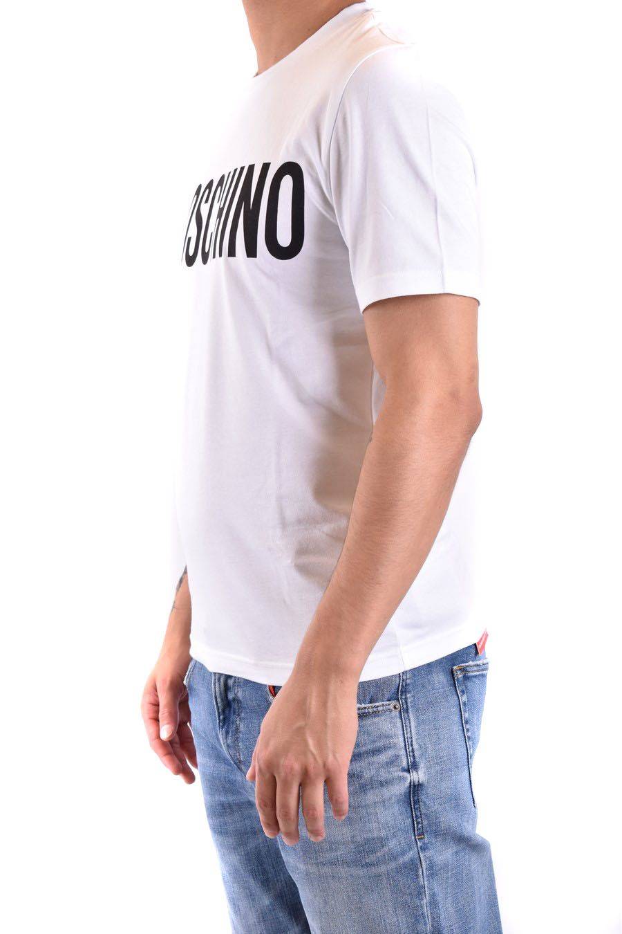 MOSCHINO  Polo Bianca in Cotone da Uomo Moschino A0702 20391001 Qualità