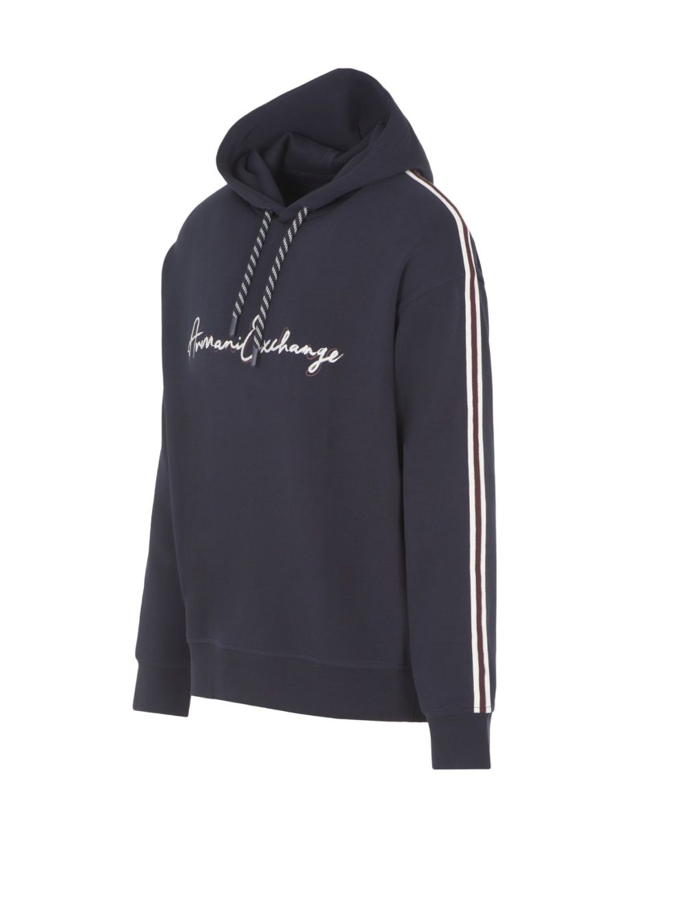 ARMANI EXCHANGE  Felpa con Cappuccio in Cotone Blu - Armani Exchange Uomo Spedizione Gratuita