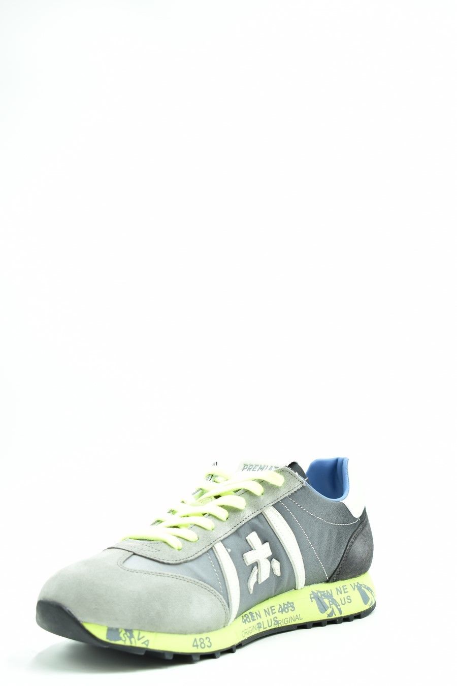 PREMIATA  Sneakers di Pelle Multicolore Premiata Lucy per Uomo Qualità Garantita