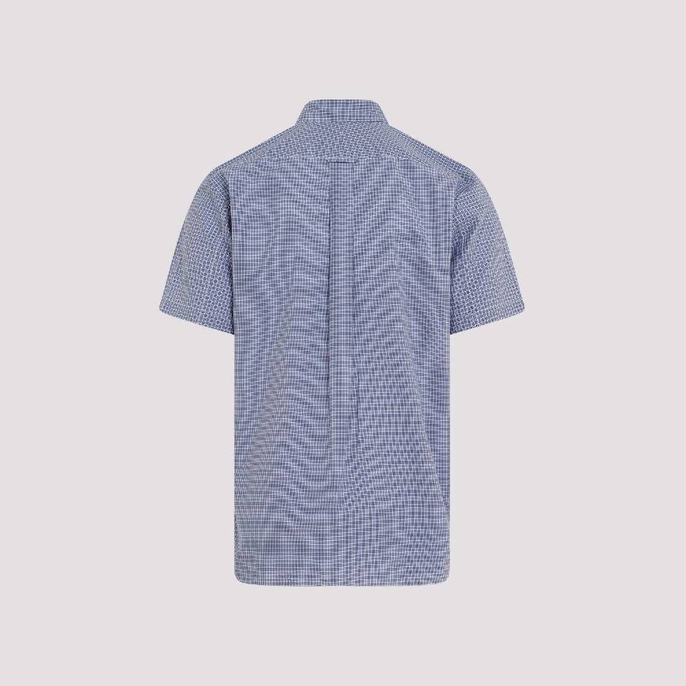 JUNYA WATANABE  Camicia Patchwork Blu in Cotone da Uomo Junya Watanabe Acquista Ora