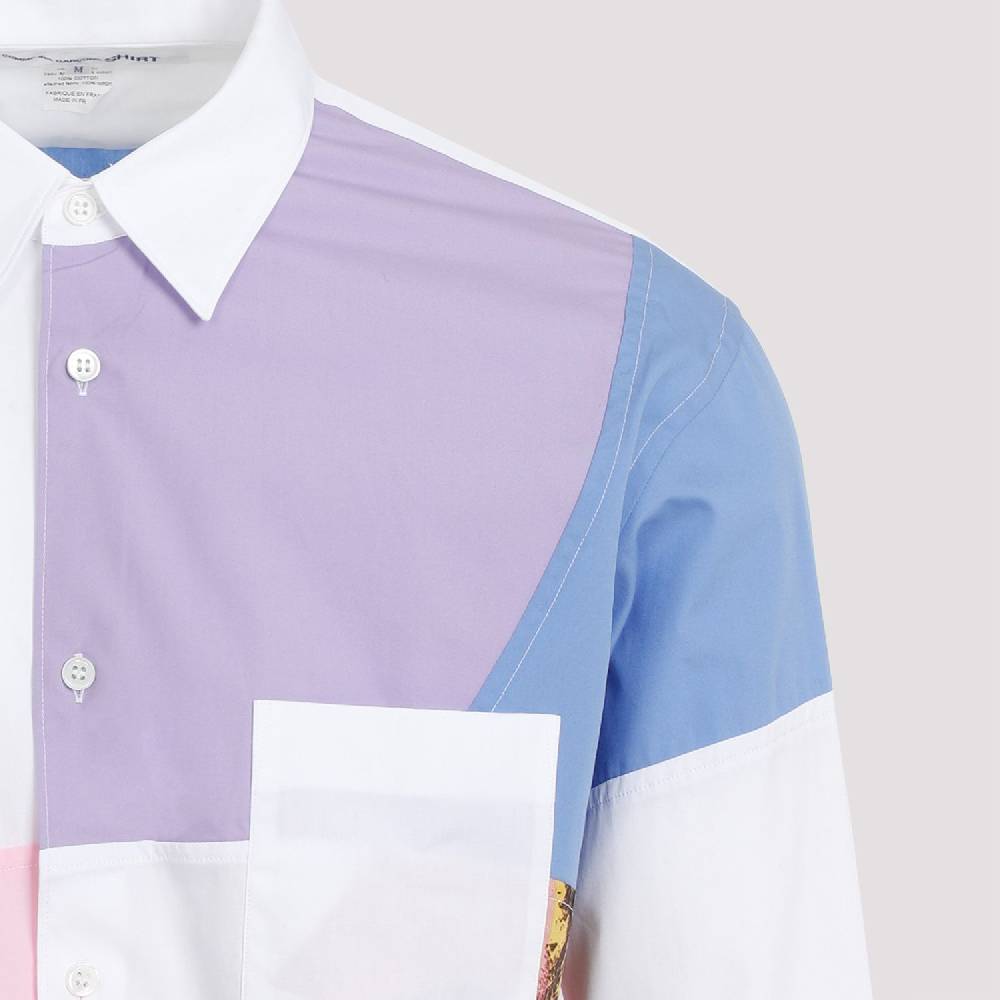 COMME DES GARÇONS SHIRT  Camicia Poplin Patchwork Andy Warhol da Uomo Comme des Garçons Fino Al -60%