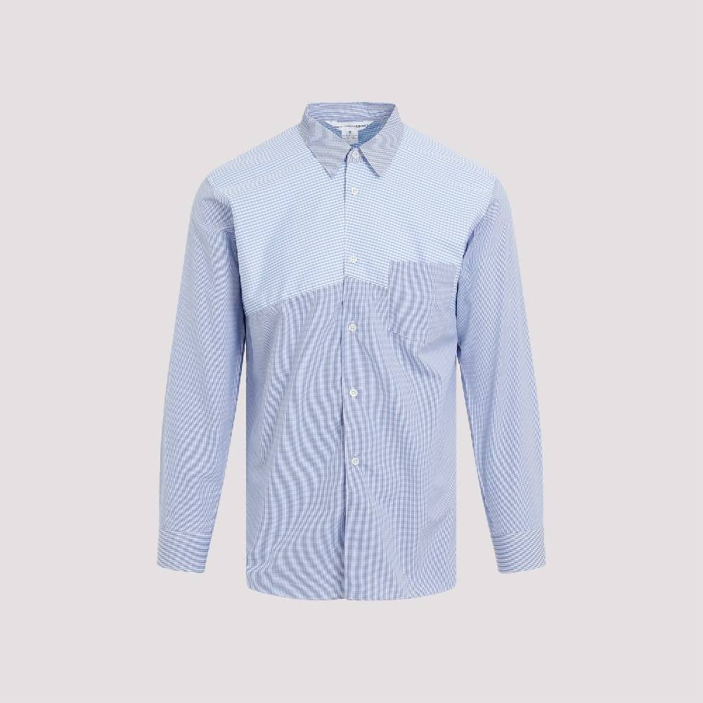 COMME DES GARÇONS SHIRT  Camicia a Righe Blu Cotone Comme Des Garçons Uomo Shopping Online