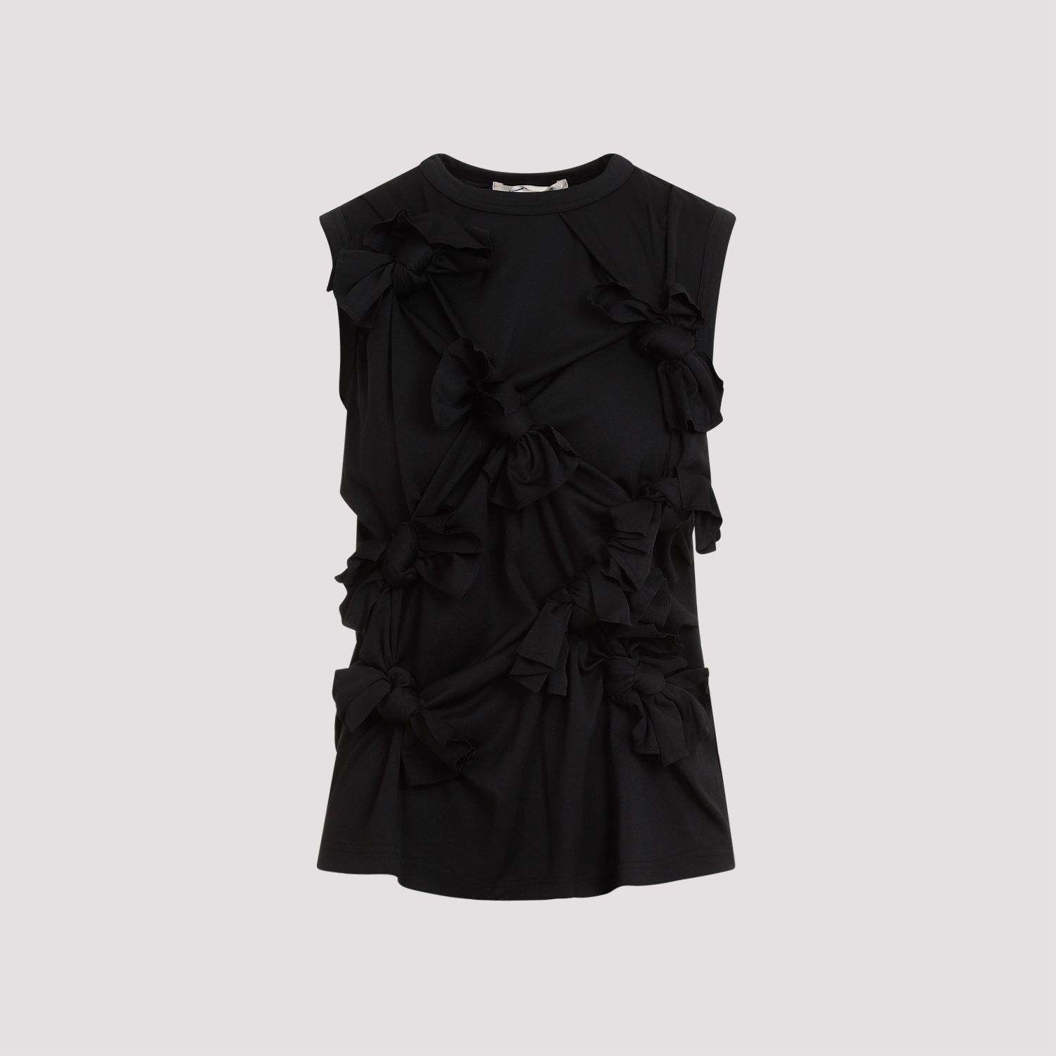 COMME DES GARÇONS  Top Senza Maniche Nero Annodato Comme des Garçons - Poliestere Affare Del Giorno