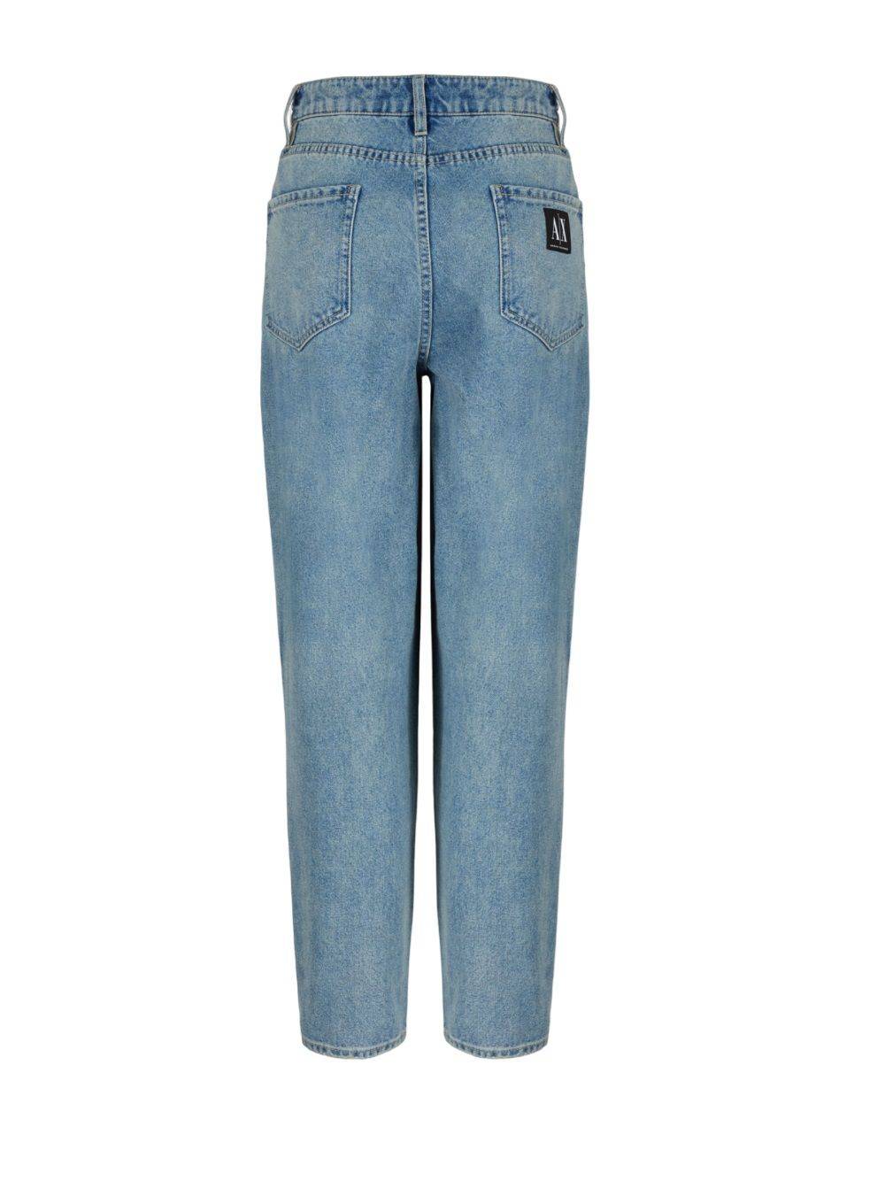 ARMANI EXCHANGE  Jeans di Cotone Blu da Donna Armani Exchange Prezzo Ridotto