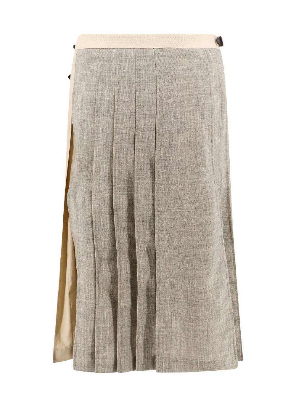 DURAZZI MILANO  Kilt Bicolore Grigio in Lana-Cotone per Donna DURAZZI MILANO Novità