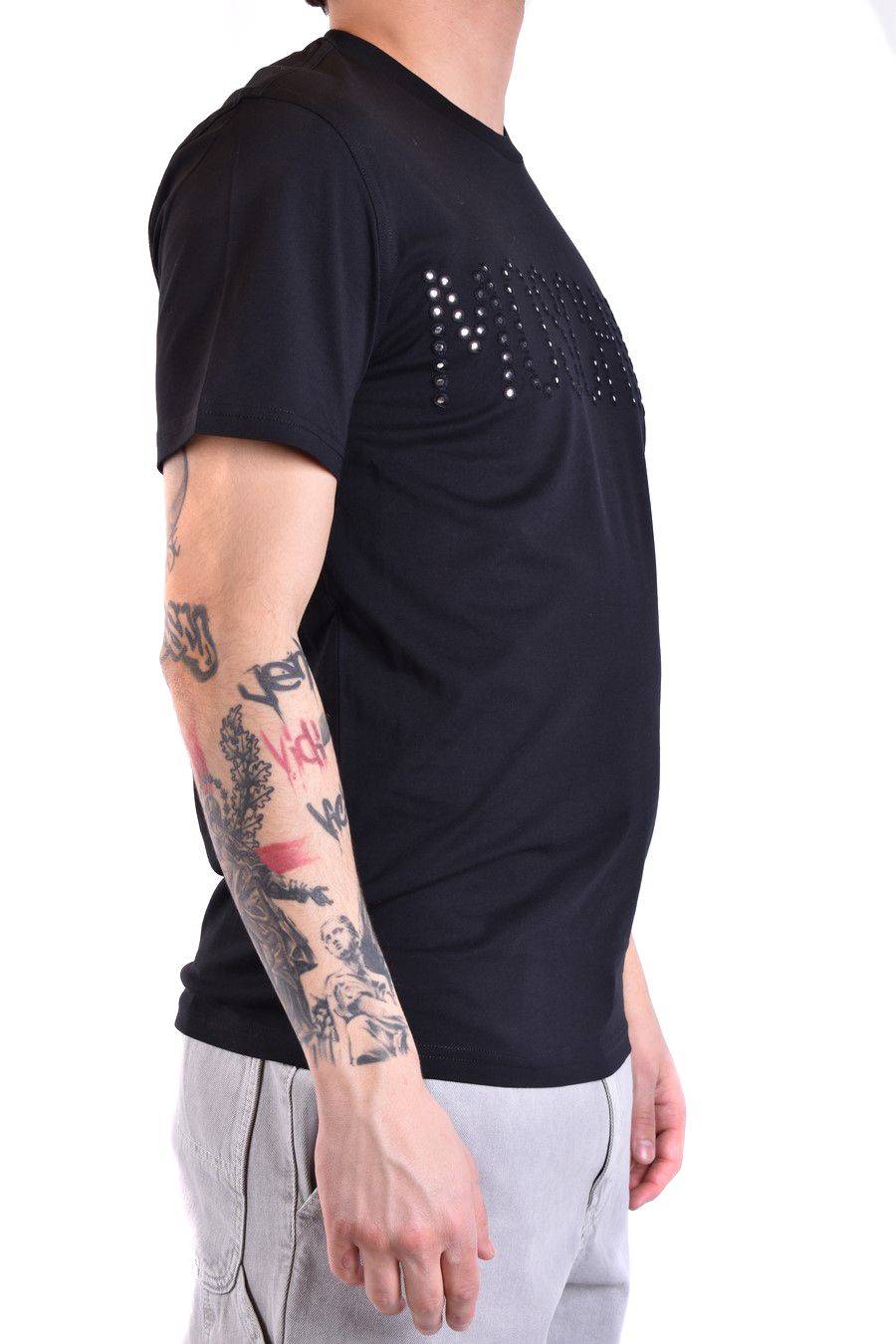 MOSCHINO  T-Shirt Classica in Cotone Nero Moschino Uomo Online