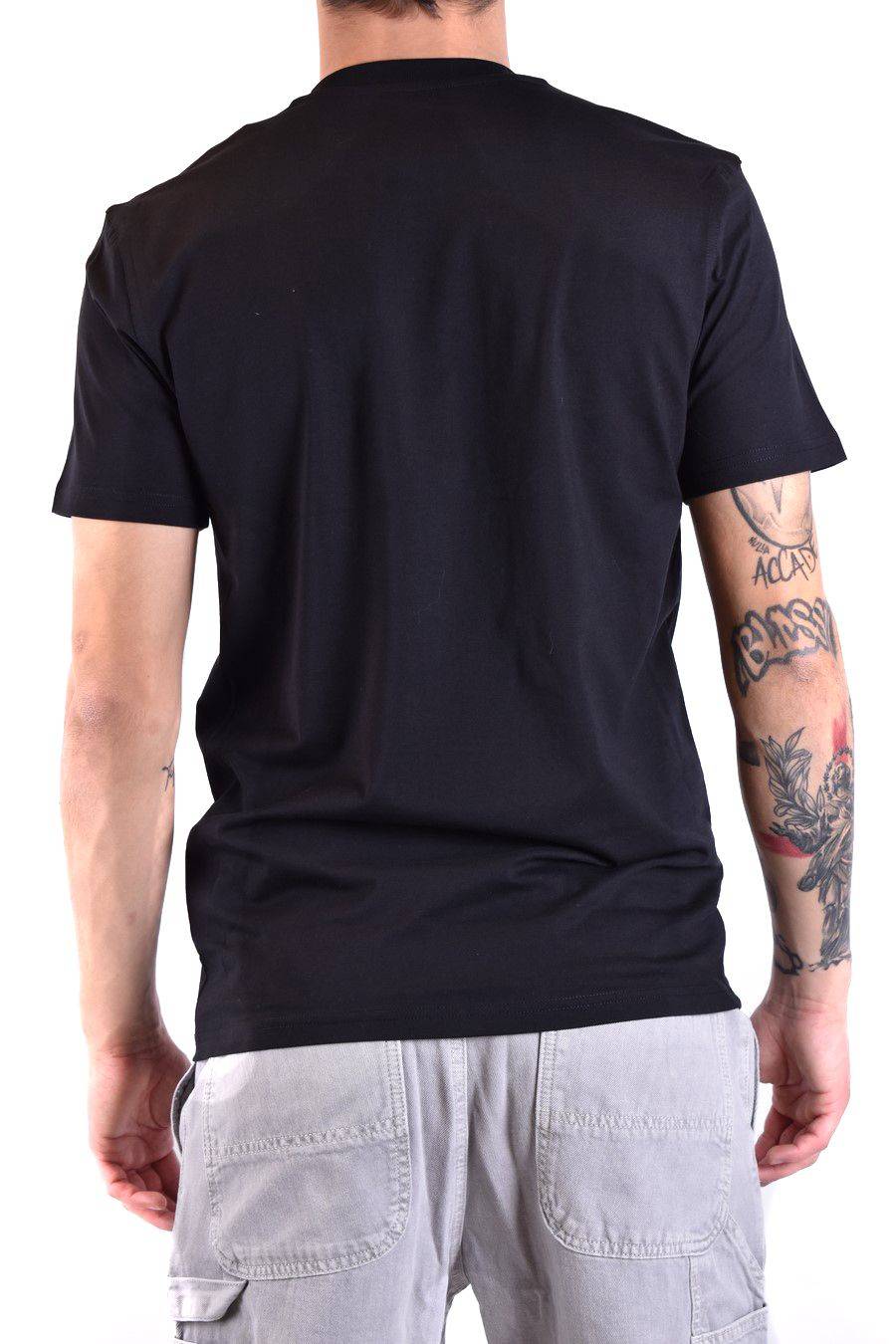 MOSCHINO  T-Shirt Classica in Cotone Nero Moschino Uomo Online