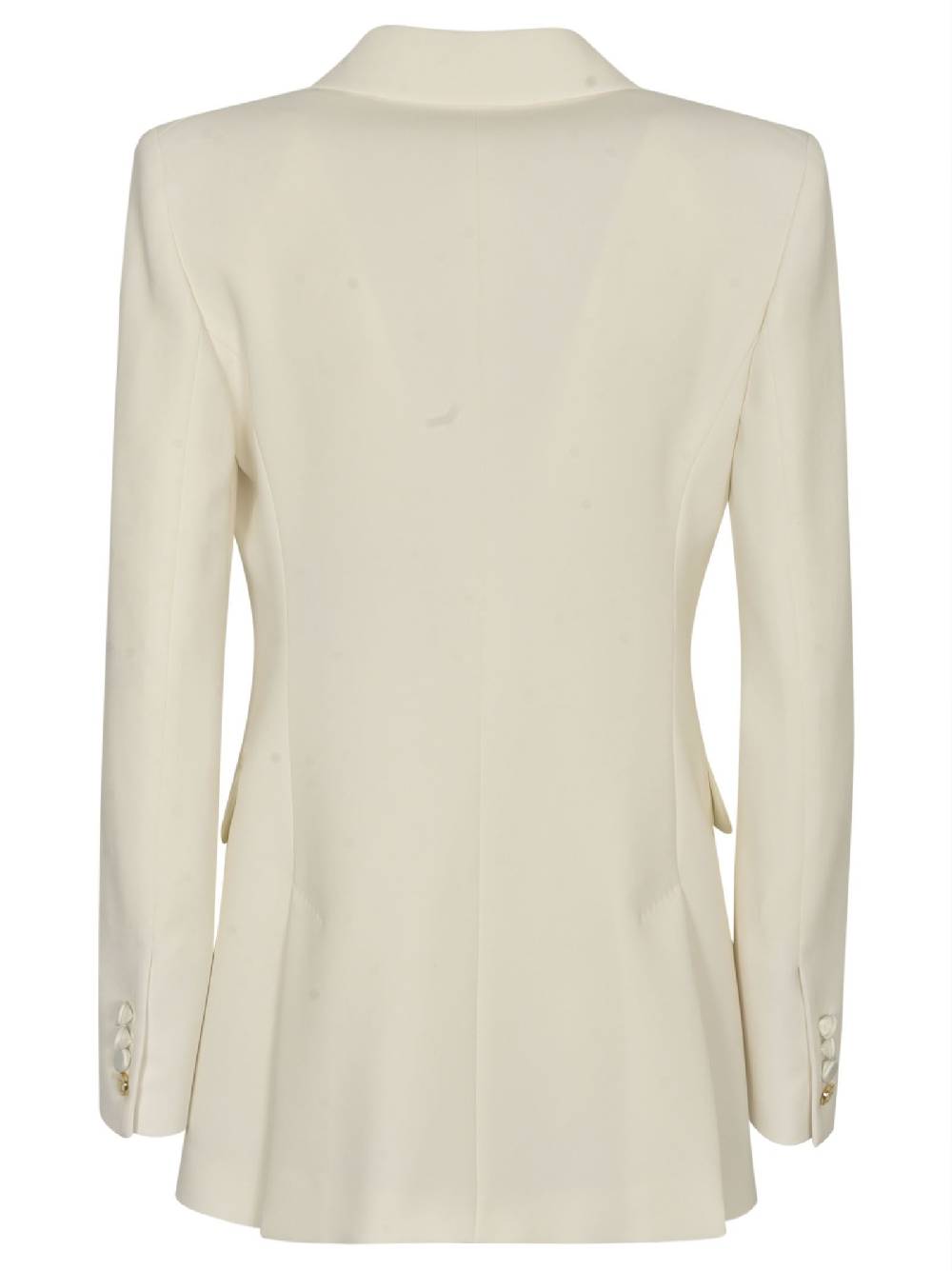 MAX MARA PIANOFORTE  Giacca in Crepe Satin Bianco Max Mara Pianoforte In Vendita