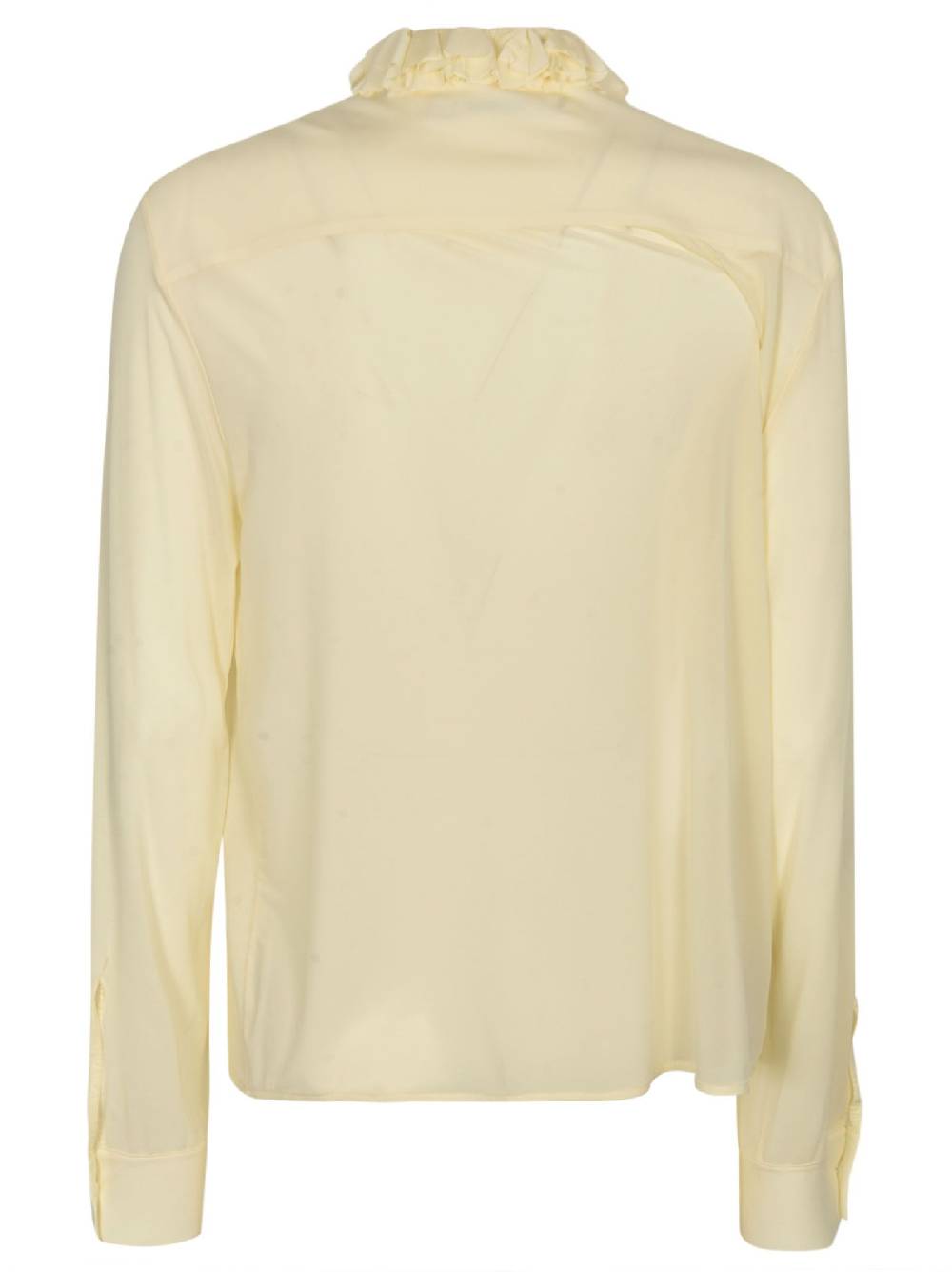 PHILOSOPHY DI LORENZO SERAFINI  Camicia Avorio con Ruche da Donna Philosophy Saldi Di Fabbrica