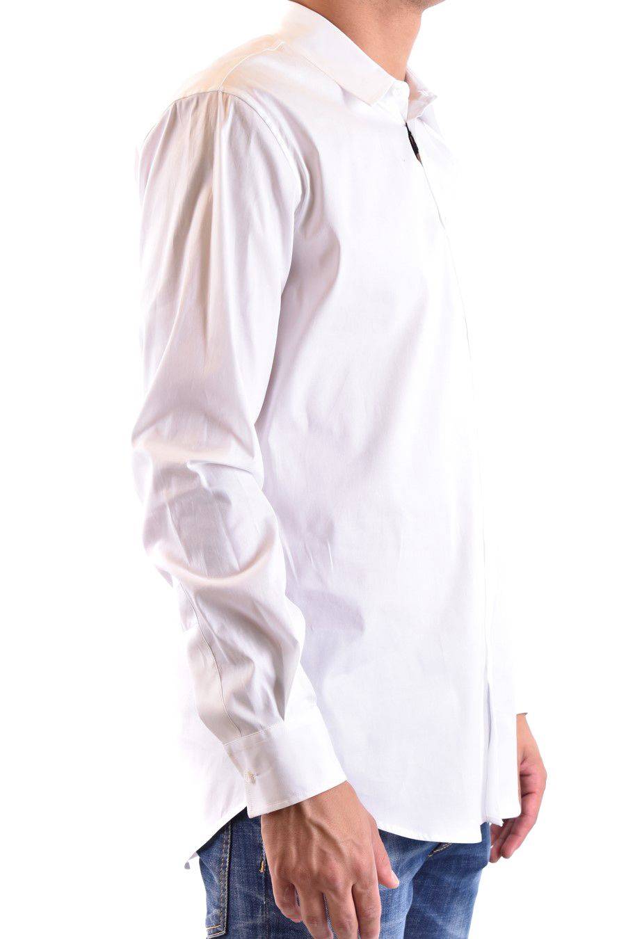 DSQUARED2  Camicia Classica Uomo DSQUARED2 Cotone Bianco Vendite Flash