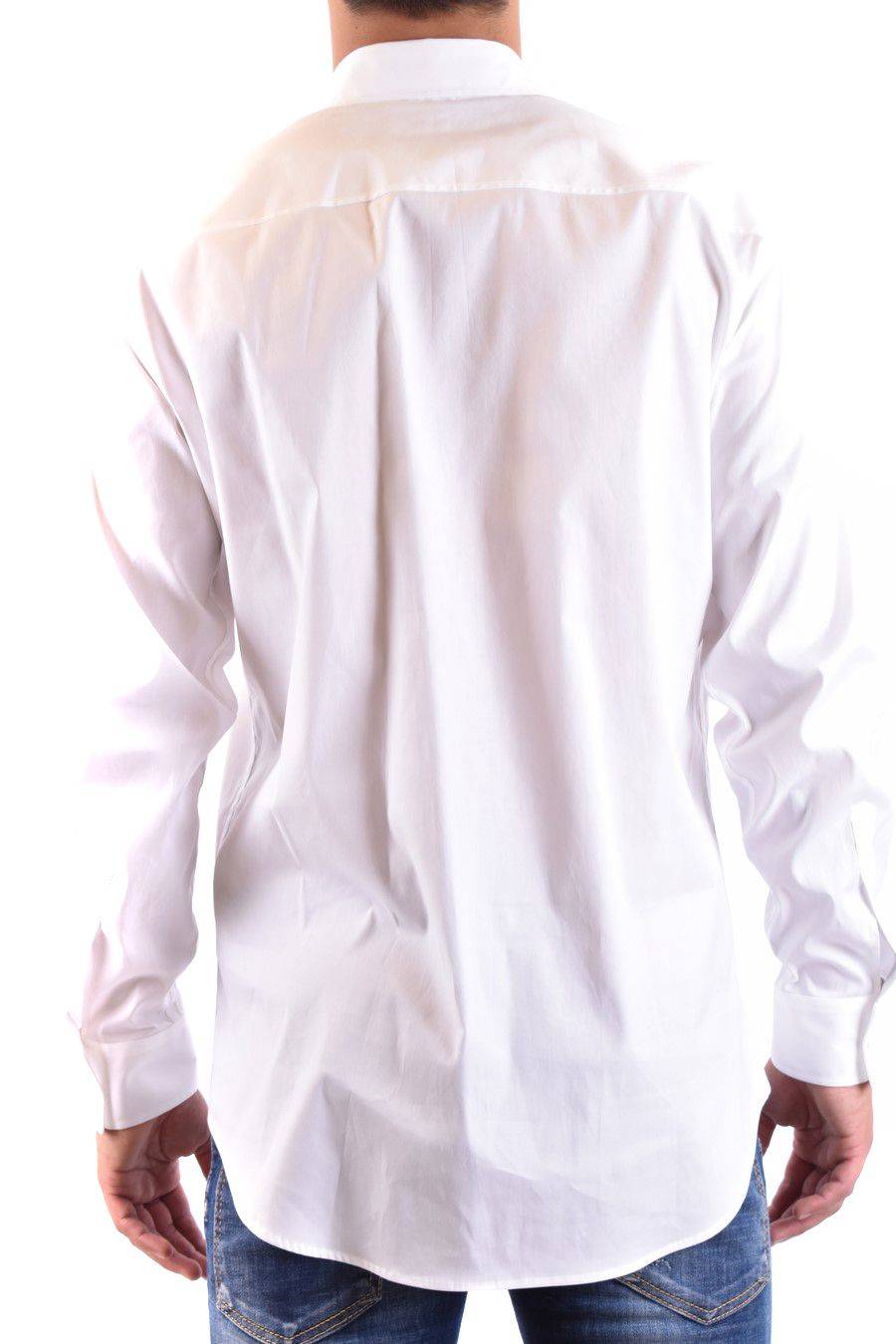 DSQUARED2  Camicia Classica Uomo DSQUARED2 Cotone Bianco Vendite Flash