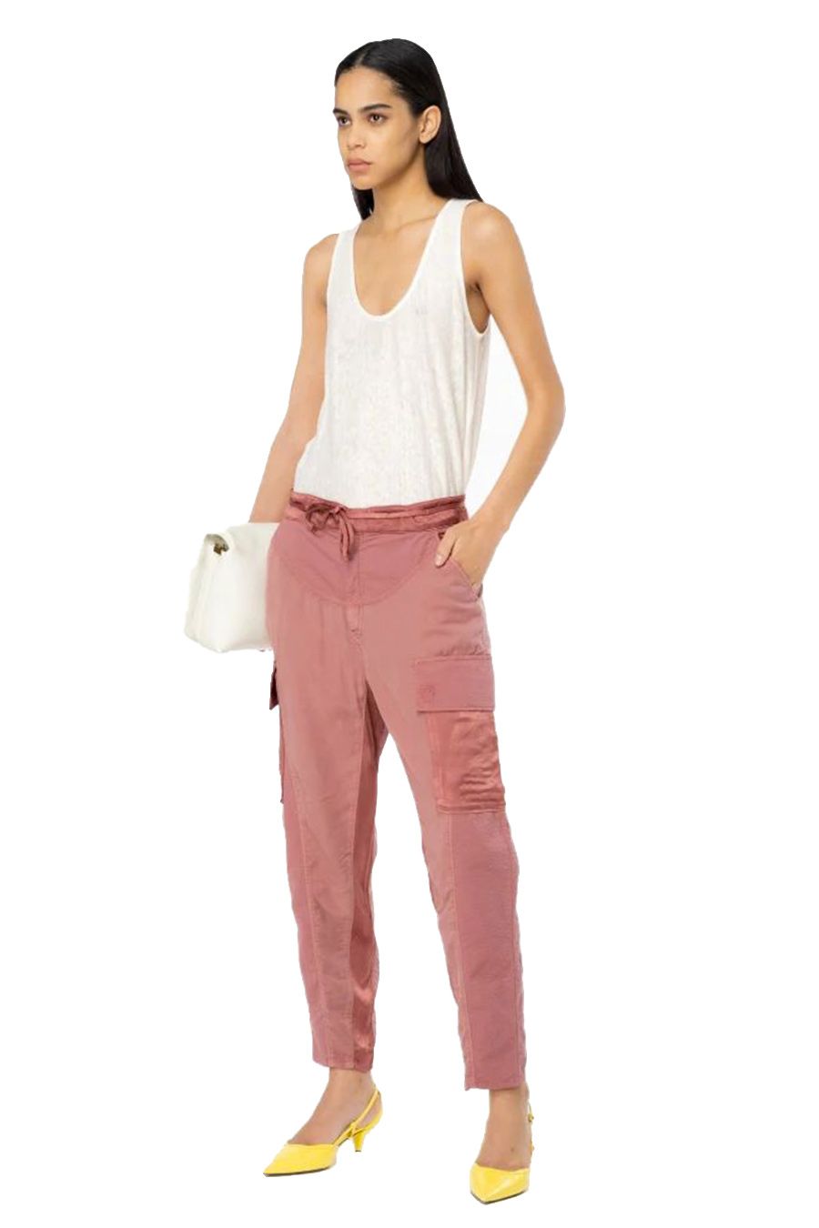 PINKO  Top PINKO Viscosa Bianco da Donna Nuova