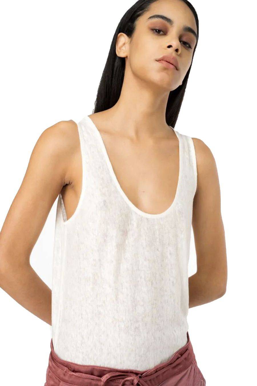 PINKO  Top PINKO Viscosa Bianco da Donna Nuova
