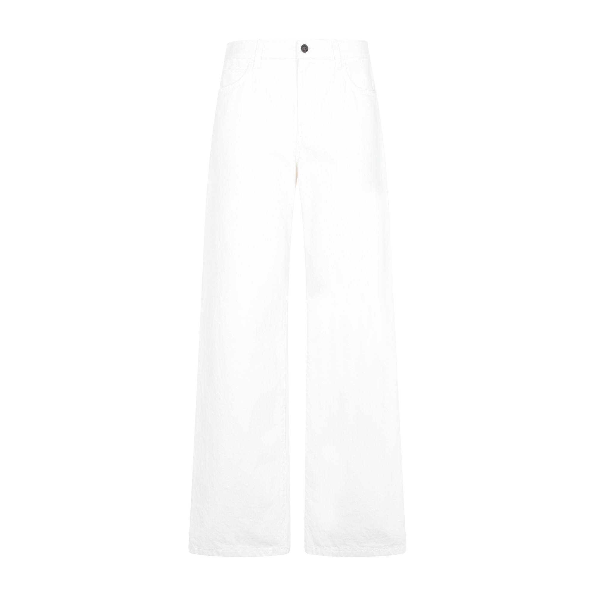 THE ROW  Jeans Bianchi in Cotone a Vita Alta THE ROW da Donna