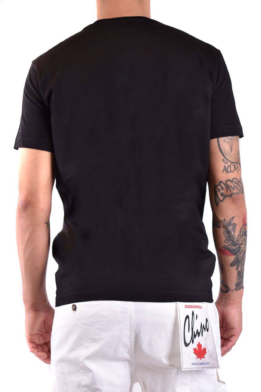 DSQUARED2  T-Shirt Nera in Cotone DSQUARED2 S74GD1223 Promozione