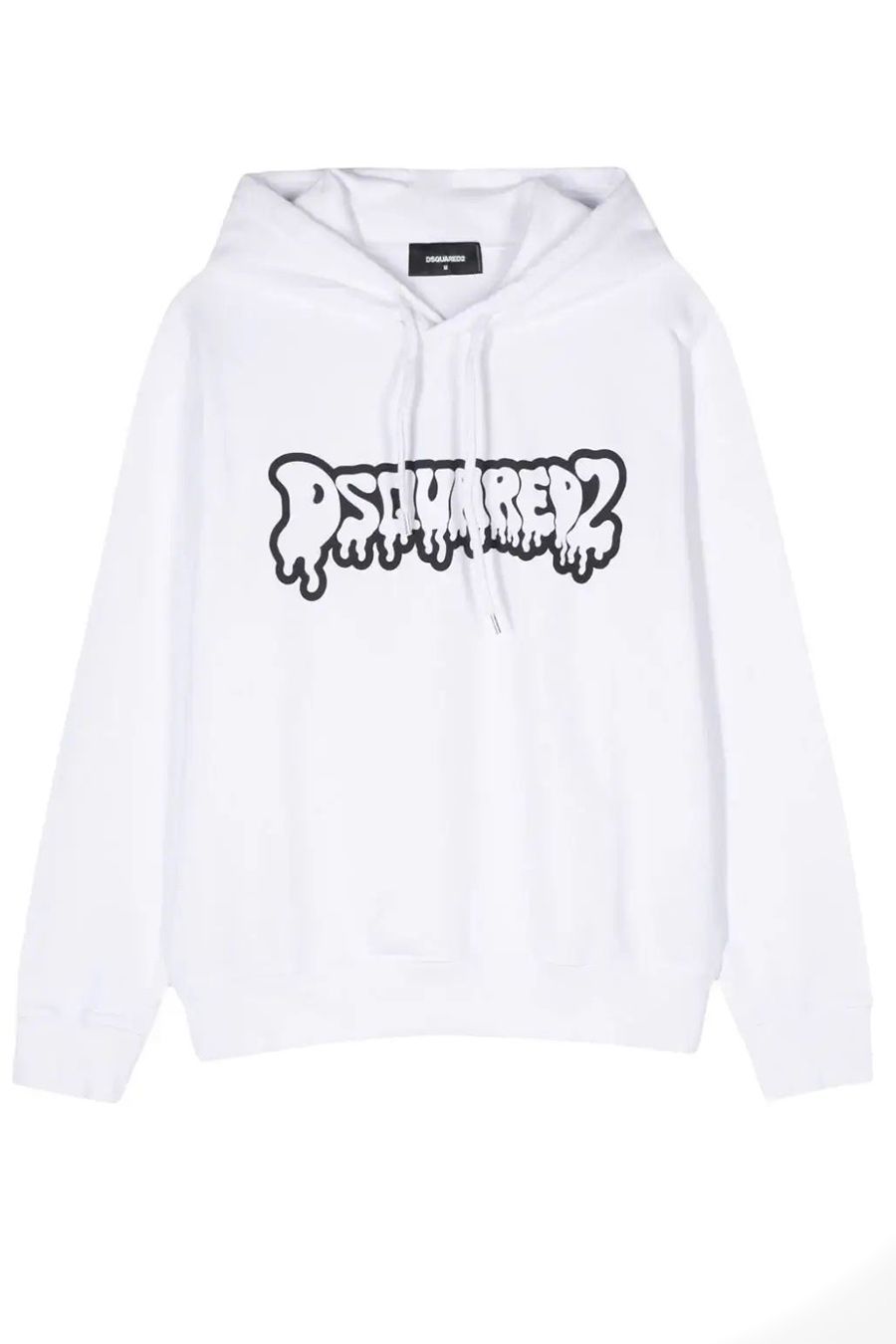 DSQUARED2  Felpa di Cotone Bianca da Uomo DSQUARED2 S74GU0754