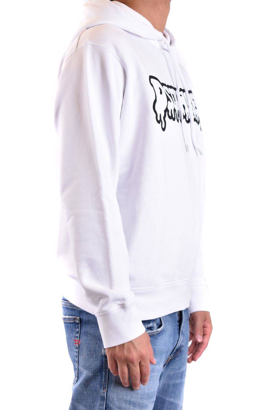 DSQUARED2  Felpa di Cotone Bianca da Uomo DSQUARED2 S74GU0754 Spedizione Gratuita