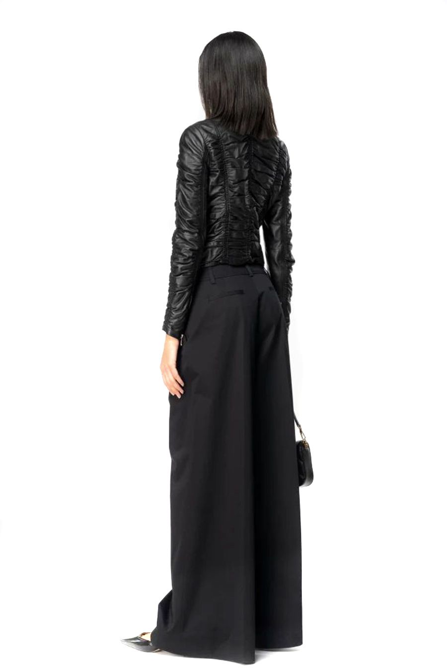PINKO  Pantaloni Stretch Cotone Nero Donna PINKO Negozi Online