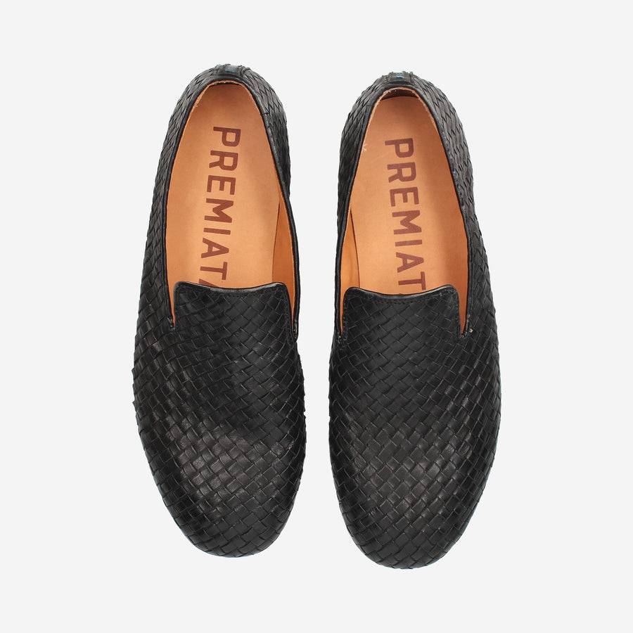 Premiata Slip-on Arden 32154C in vitello intrecciato Economico
