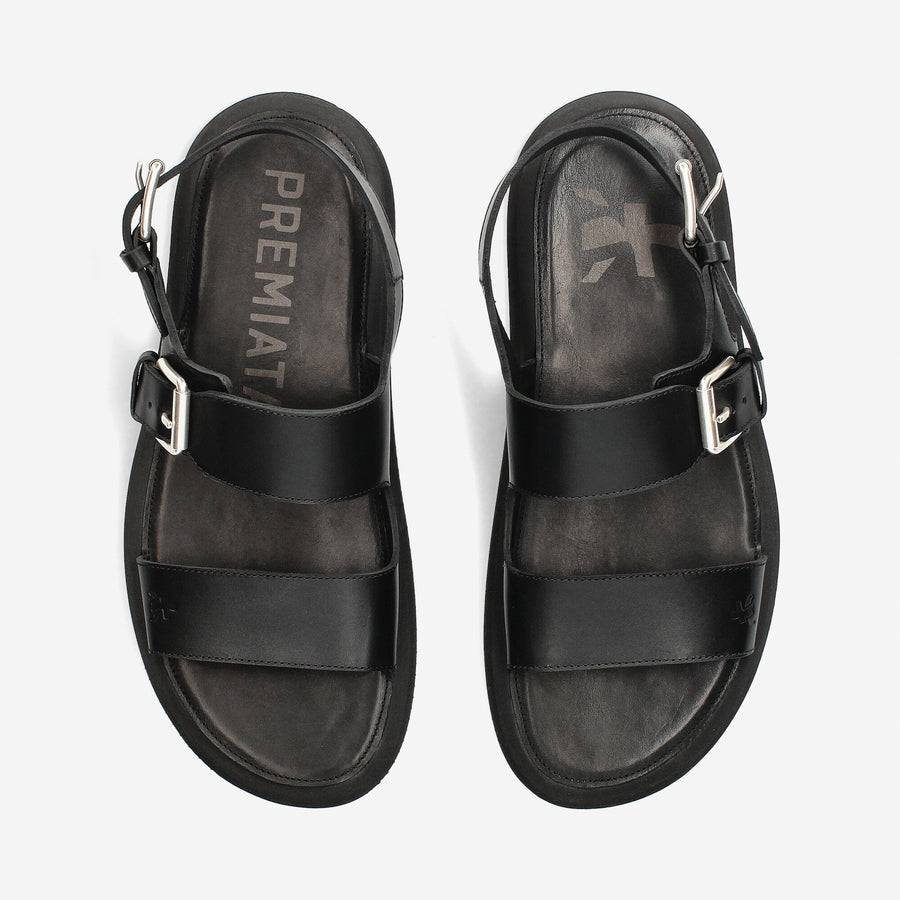 Premiata Sandali in Vitello Bottalato Saldi Di Fabbrica