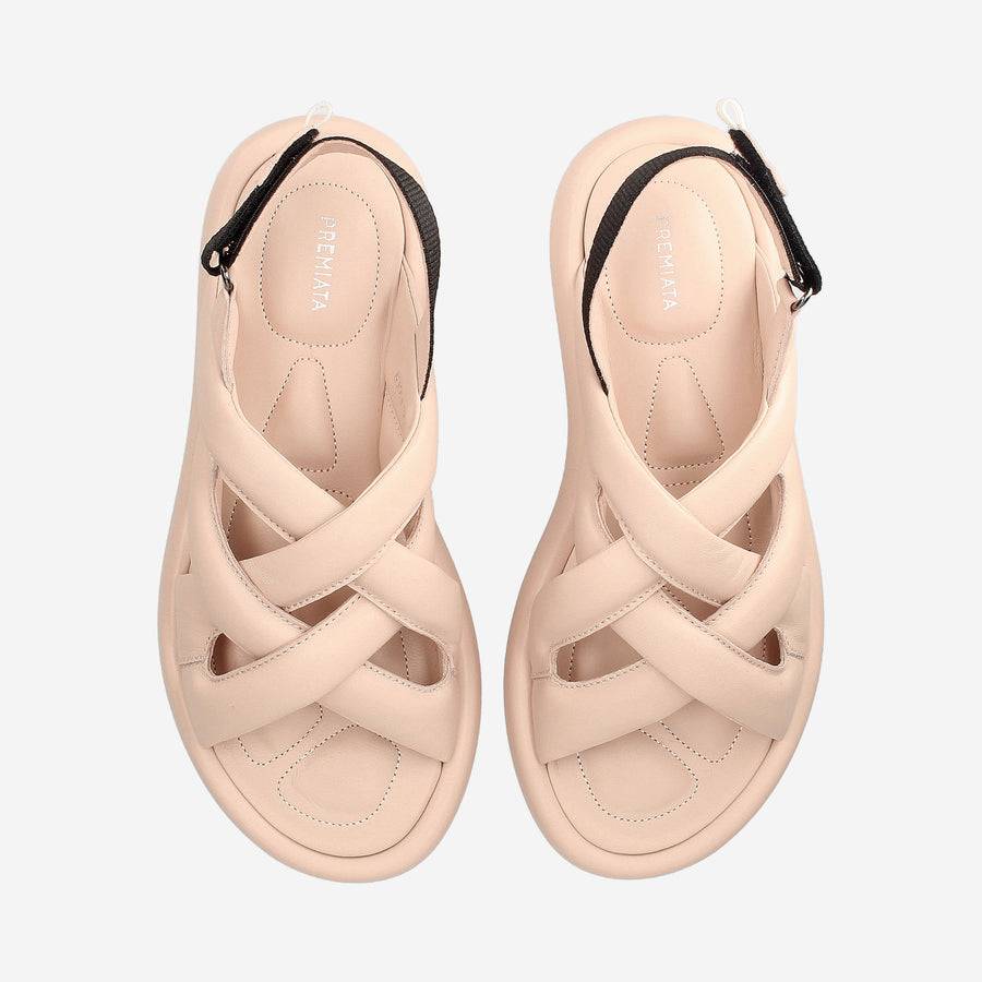 Premiata Sandali soft M6727E cin nappa intrecciata Super sconto