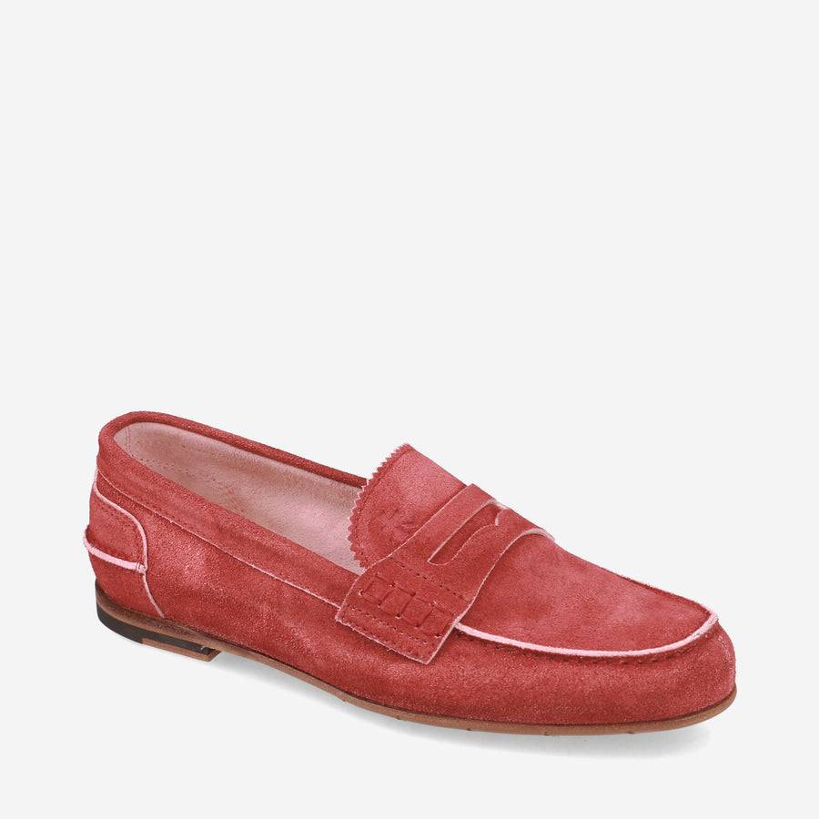 Premiata Mocassini M6780B in suede cardinale In Linea