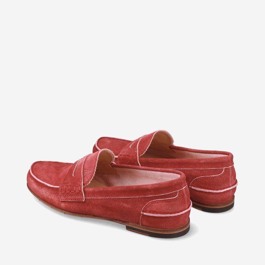 Premiata Mocassini M6780B in suede cardinale In Linea