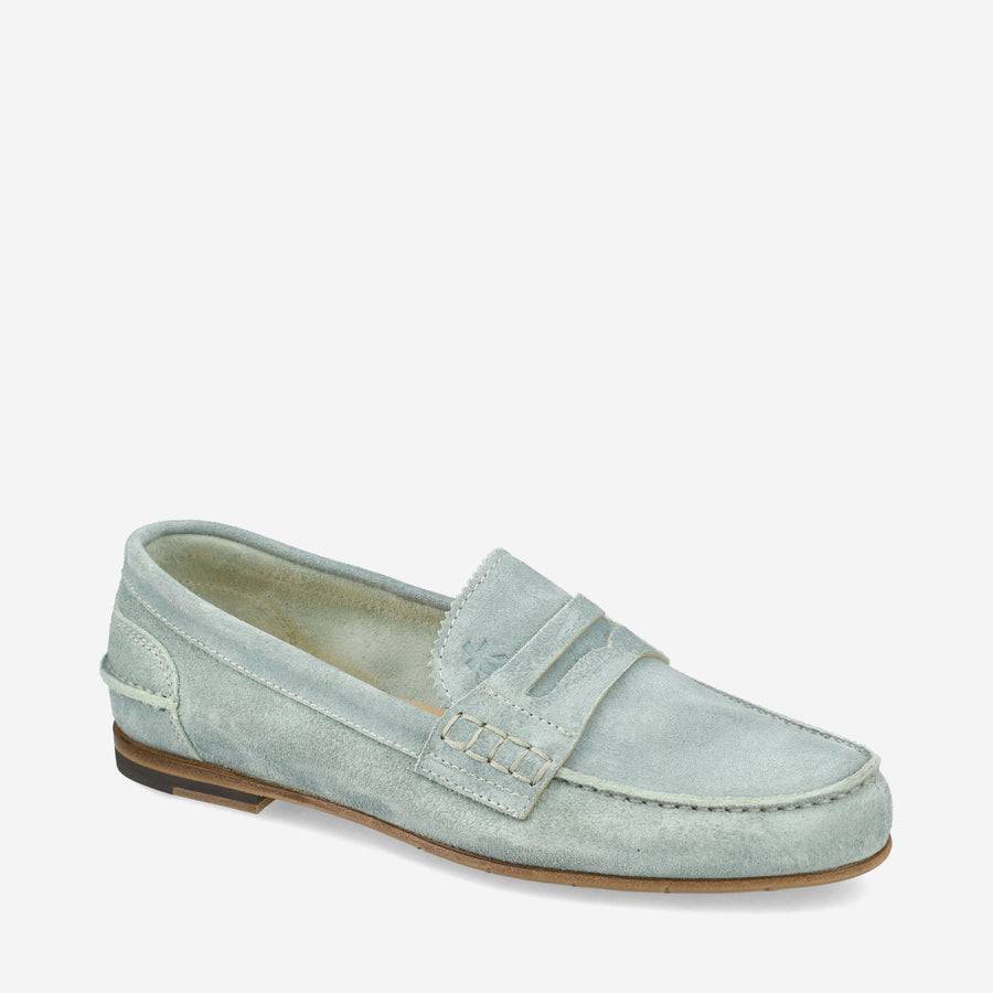 Premiata Mocassini M6780A in suede alga Nuovo