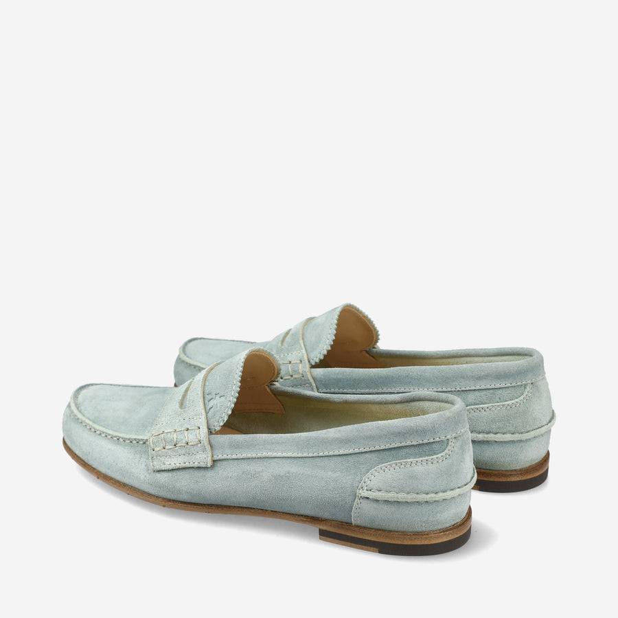 Premiata Mocassini M6780A in suede alga Nuovo