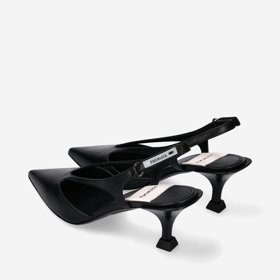 Premiata Décolleté slingback M6425A in vitello Sottocosto