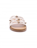 ﻿I NUOVO Sandalo basso donna I NUOVO 398007 CREMA Offerte
