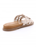 ﻿I NUOVO Sandalo basso donna I NUOVO 398007 CREMA Offerte