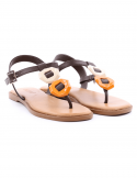 I NUOVO Sandalo basso donna infradito I NUOVO 981006 PRALINE