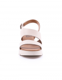 BUENO Sandalo con zeppa donna BUENO Y8602 CREMA Italy