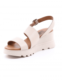 BUENO Sandalo con zeppa donna BUENO Y8602 CREMA Italy