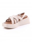 BUENO Sandalo con zeppa donna BUENO Y5904 CREMA Presa