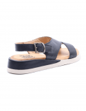 BUENO Sandalo con tacco basso zeppa donna BUENO Y5102 NERO 2025