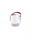 BUENO Sandalo con tacco basso donna BUENO Y3405 MULTI BIANCO Nuovo