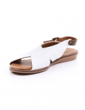 BUENO Sandalo basso donna BUENO U8213 BIANCO Soddisfazione Garantita