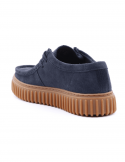 CLARKS Scarpa casual uomo CLARKS TORHILL LO NAVY SDE in camoscio Nuova