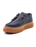 CLARKS Scarpa casual uomo CLARKS TORHILL LO NAVY SDE in camoscio Nuova