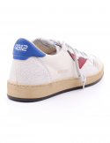 4B12 Sneakers uomo QUATTROBARRADODICI PLAY NEW 64 in pelle bianca Nuova