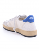 4B12 Sneakers uomo QUATTROBARRADODICI PLAY NEW 64 in pelle bianca Nuova