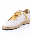 4B12 Sneakers uomo QUATTROBARRADODICI PLAY NEW 57 in pelle bianca Moda