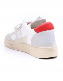 4B12 Sneakers uomo QUATTROBARRADODICI KYLE 753 in pelle bianca 2025