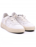 4B12 Sneakers uomo QUATTROBARRADODICI HYPER 926 in pelle bianca