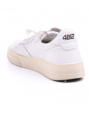 4B12 Sneakers uomo QUATTROBARRADODICI HYPER 926 in pelle bianca Italia