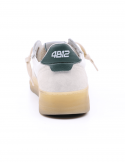 4B12 Sneakers uomo QUATTROBARRADODICI HYPER 924 in pelle bianca 2025