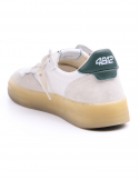 4B12 Sneakers uomo QUATTROBARRADODICI HYPER 924 in pelle bianca 2025